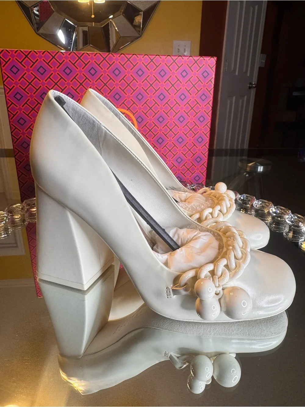NWT Tory Burch Women's Addison High Block Heel Pumps. Size 5.5